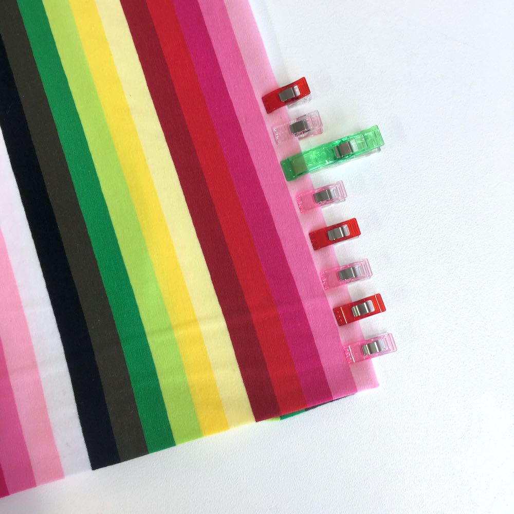 Garden Rainbow Stripe Yarn Dyed Jersey - Frumble Fabrics