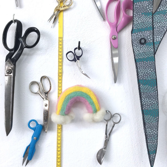 Wonderland Rainbow and Clouds Wool Felt Decoration