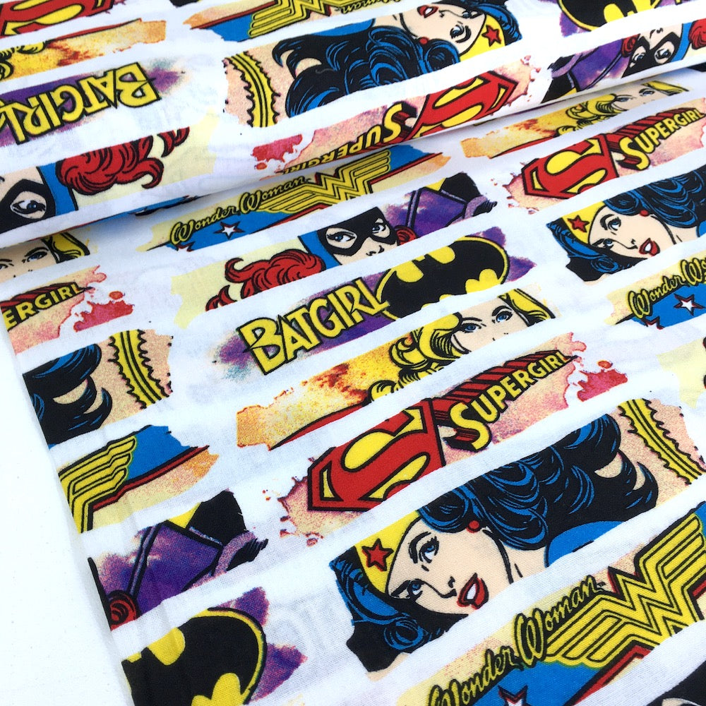 DC Comics - Tear Heroines White (Per Metre)