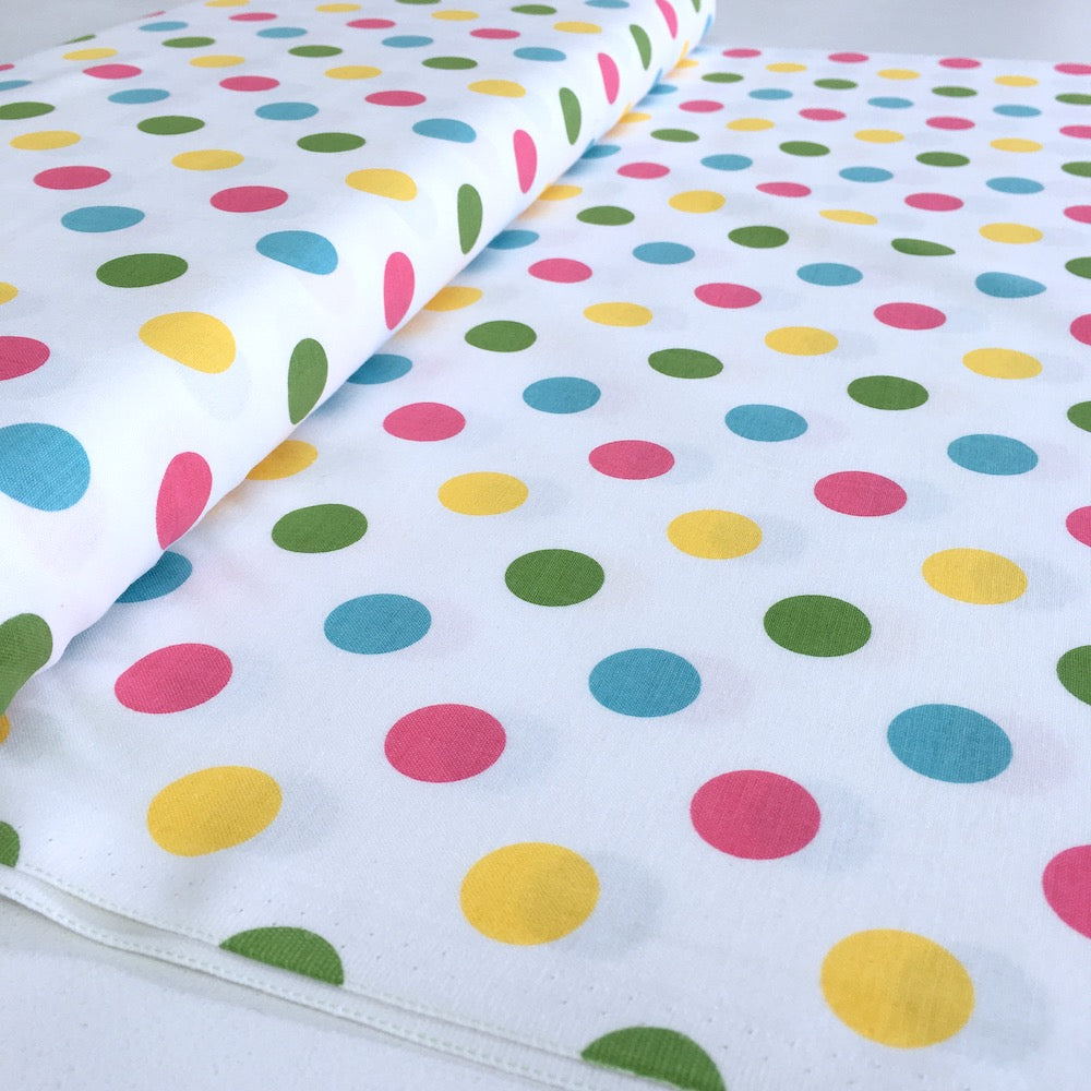 Riley Blake - Medium Dots - Pastel Rainbow Girl