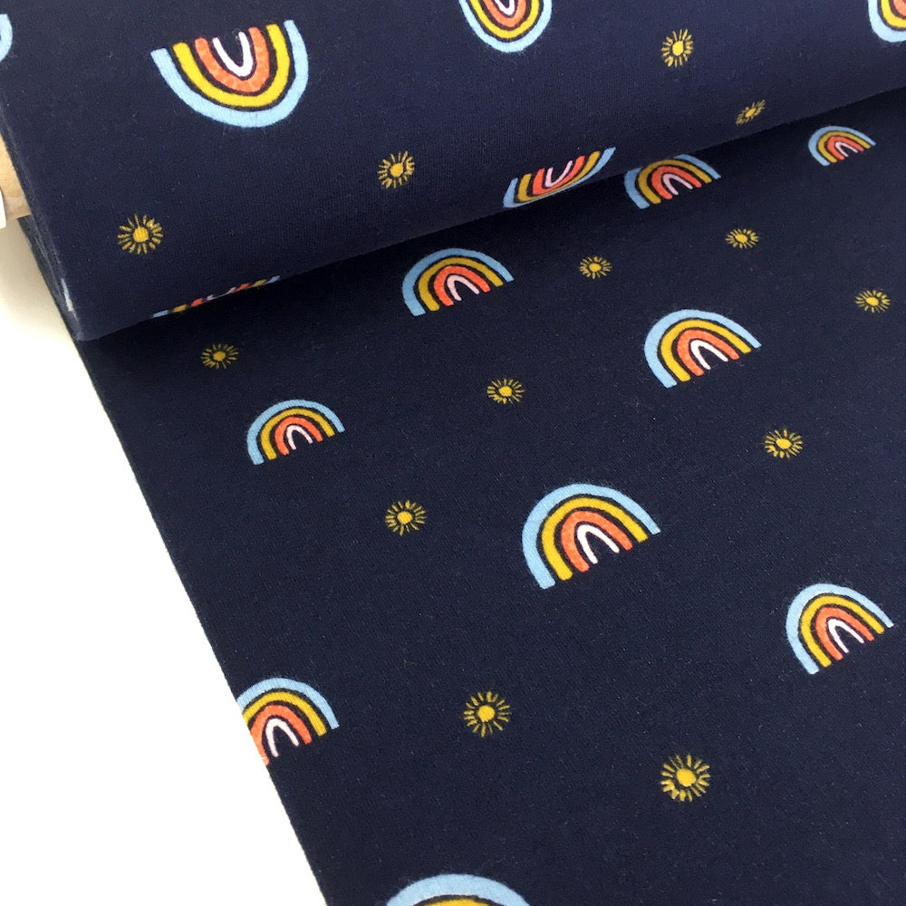 Sunshine And Rainbows - GOTS Soft Sweat - Navy