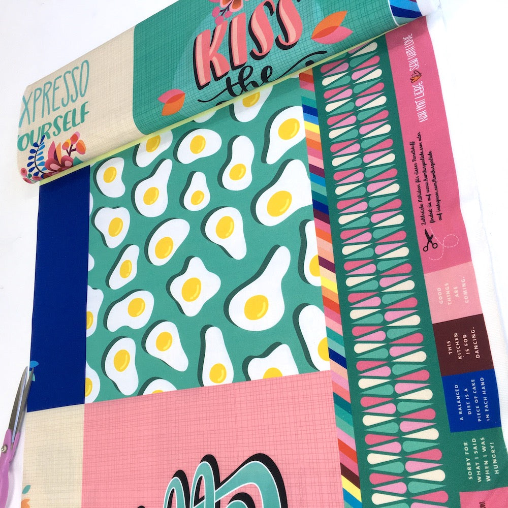 Kitchen Panel - Hamburger Liebe Organic Cotton Canvas - Multi