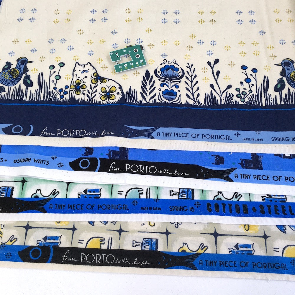 Cotton and Steel - From Porto With Love - Evora Blue