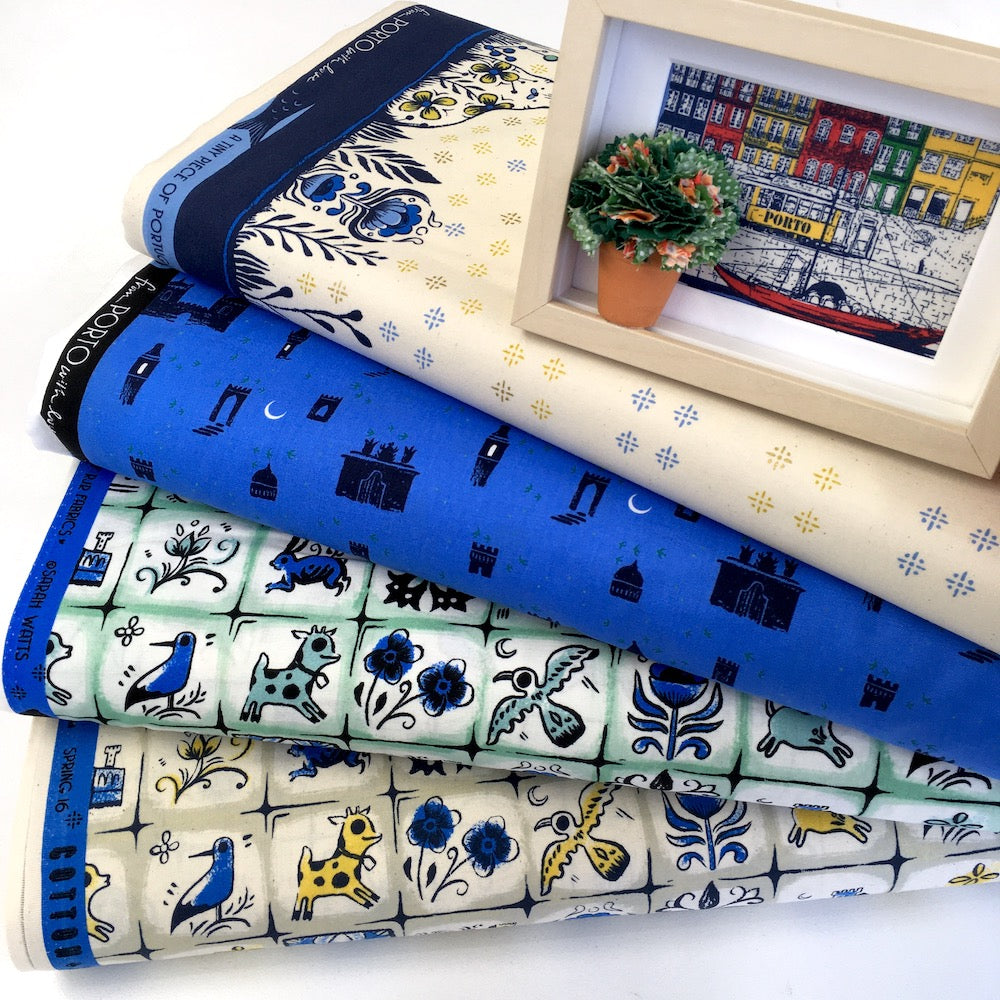 Cotton and Steel - From Porto With Love - Evora Blue