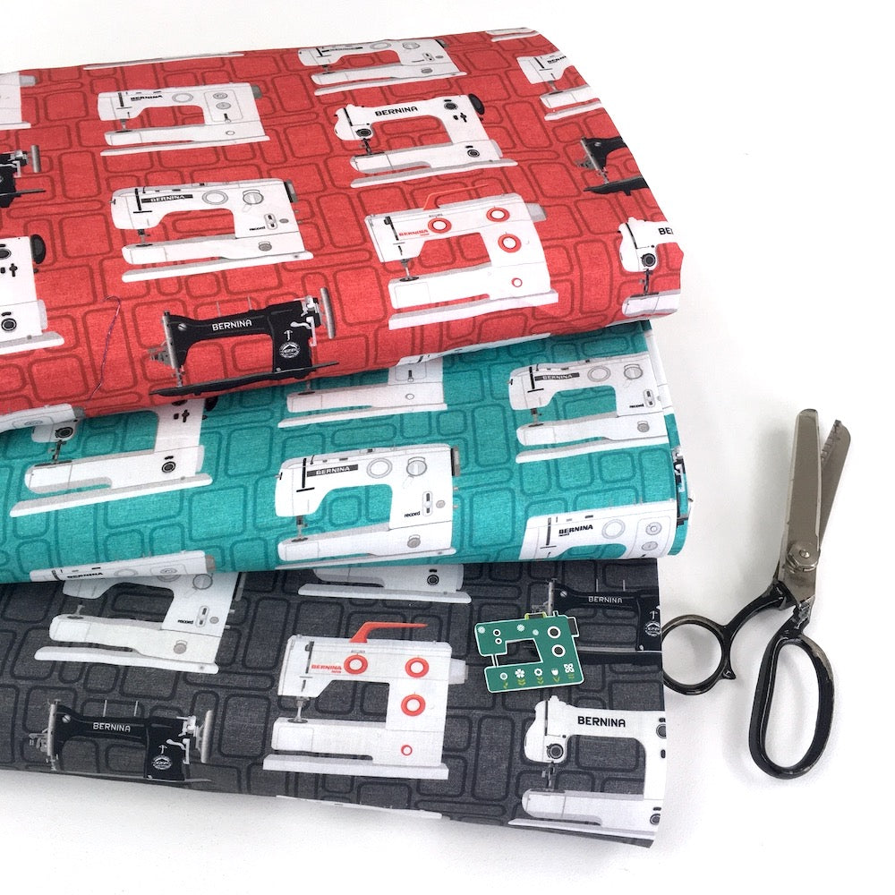 Benartex - Vintage Bernina - Red