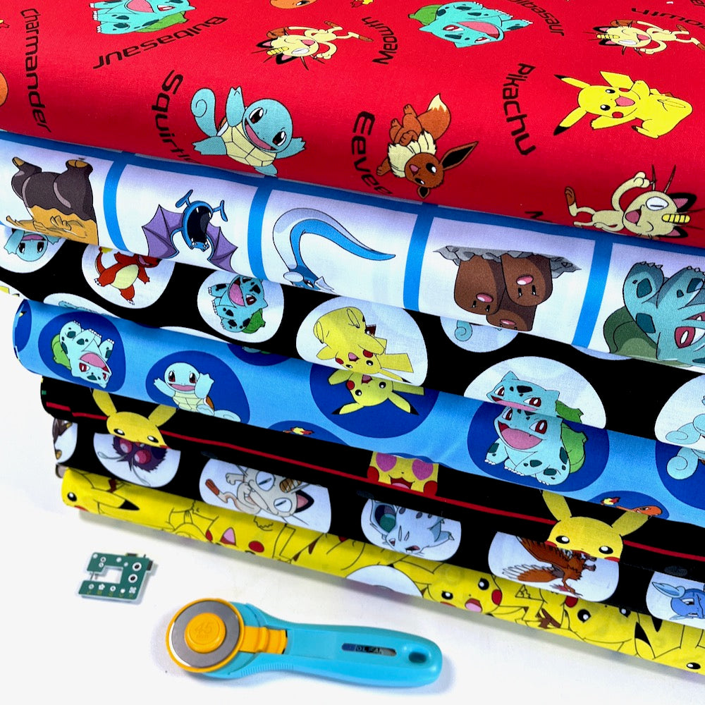 Robert Kaufman - Licensed Pokemon - Retro Squares Pastel