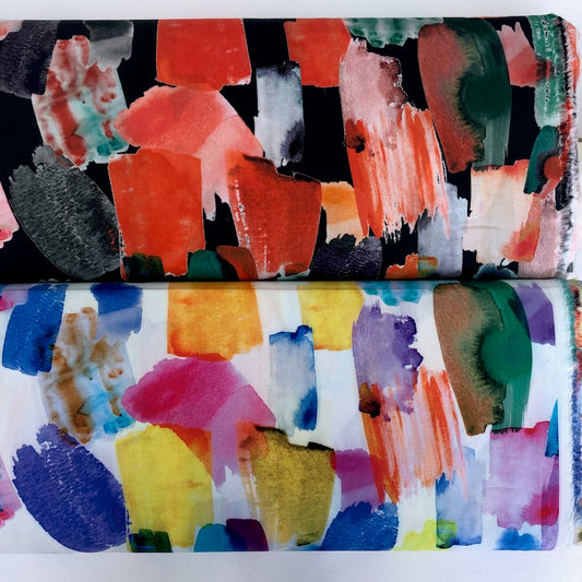 Lady McElroy - Cotton Lawn Fabric - Brushstroke Scarlett