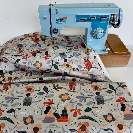 Cloud 9 Fabrics - Bloom Togethers - Garden Gather Grey (Per Metre)