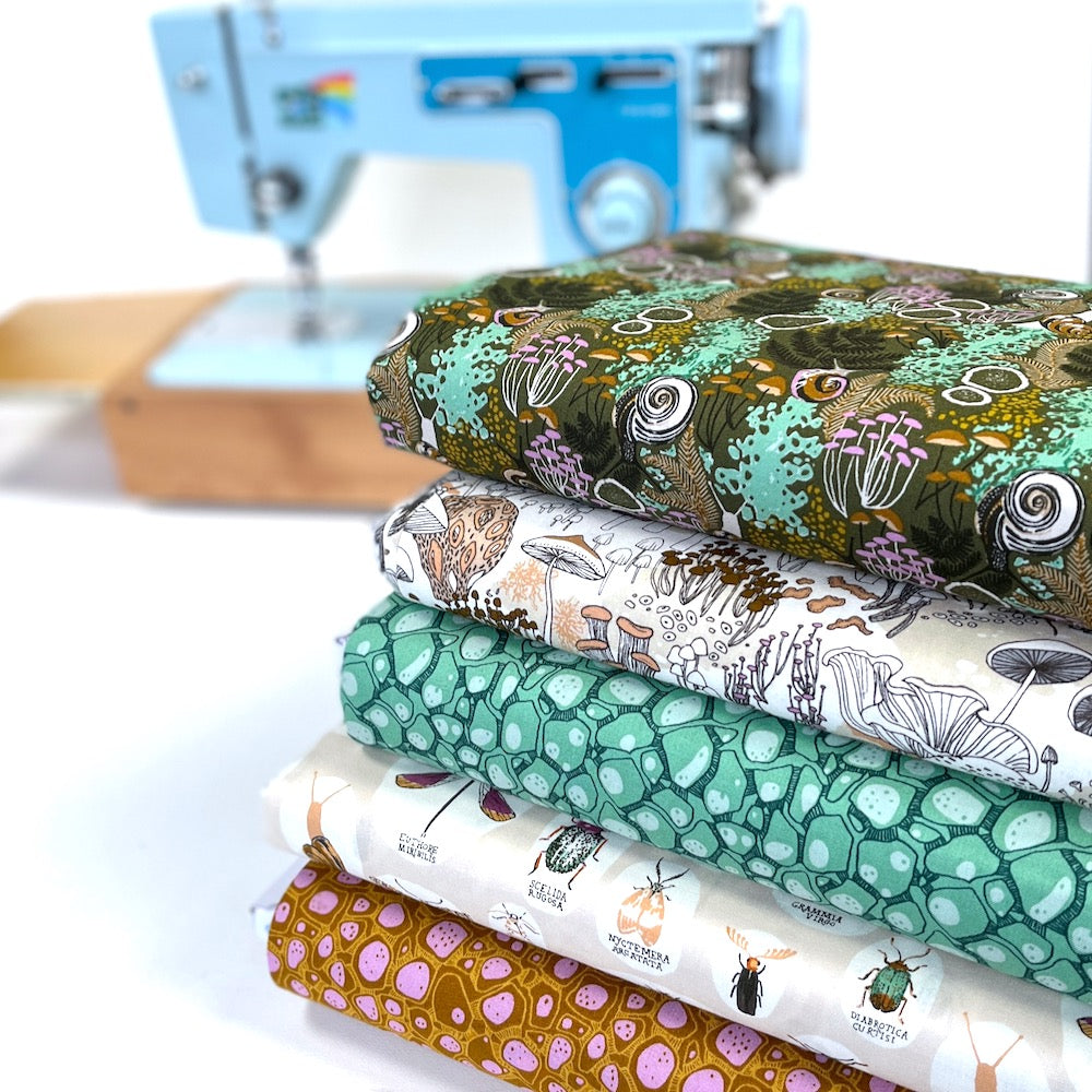 Cloud 9 Fabrics - Into The Woods - Look Close Mustard (Per Metre)