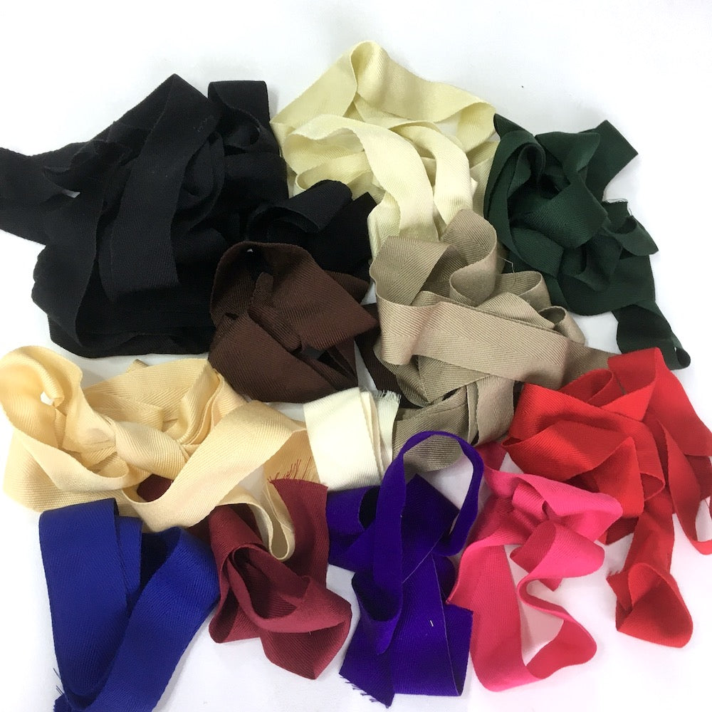 38mm Acrylic Webbing Remnant Pack Various Colours and Lengths 250g (approx 20m)