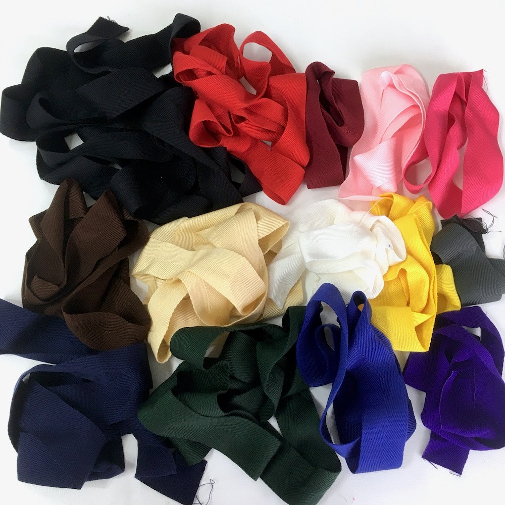 38mm Acrylic Webbing Remnant Pack Various Colours and Lengths 250g (approx 20m)