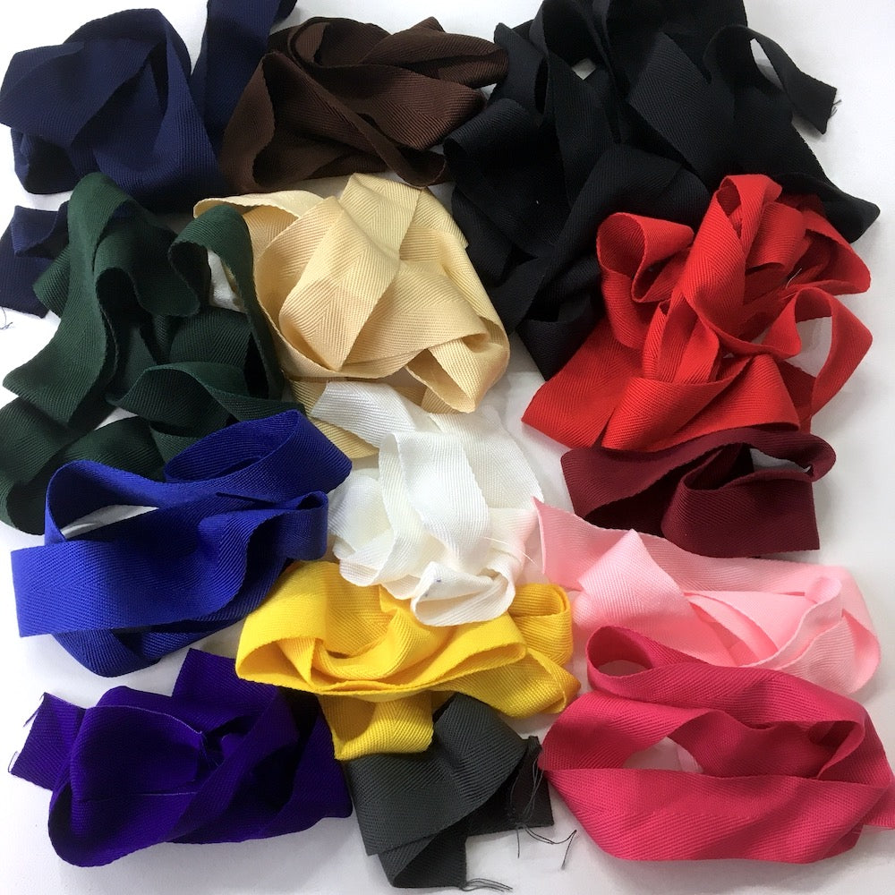 38mm Acrylic Webbing Remnant Pack Various Colours and Lengths 250g (approx 20m)