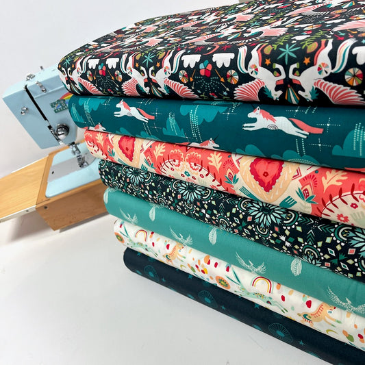 Art Gallery Fabrics - Onward and Upward - Rise Up Aqua (Per Metre)
