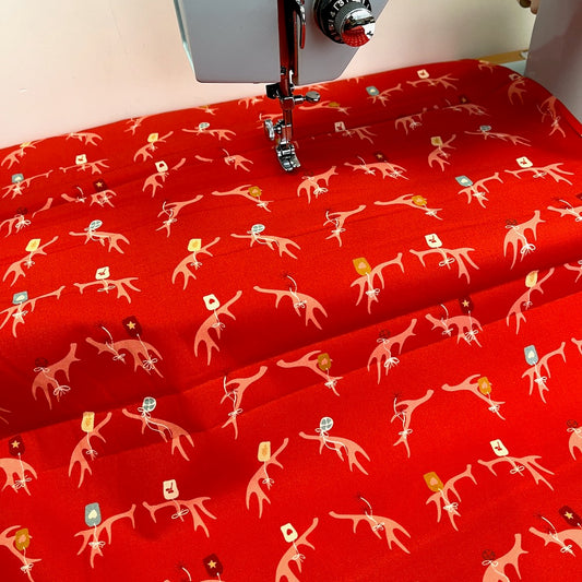 Art Gallery Fabrics - Cozy and Magical - Cheerful Antlers (Per Metre)