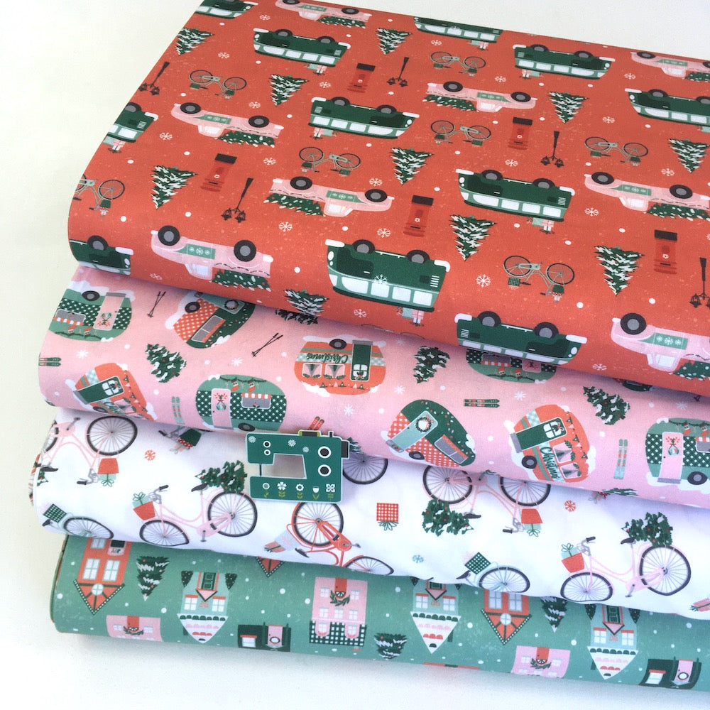 Paintbrush Studio - GOTS Home For Christmas - Campers Pink