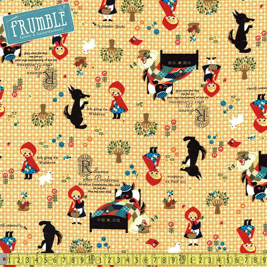 Push Pin Little Red Riding Hood Yellow - Frumble Fabrics