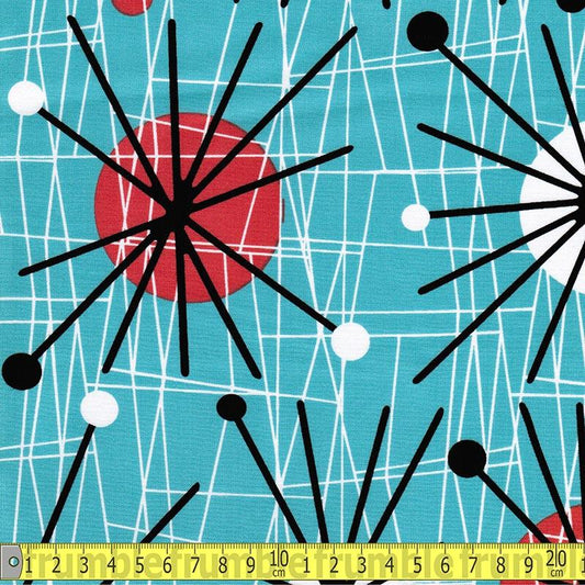 Atomic Turquoise - Frumble Fabrics