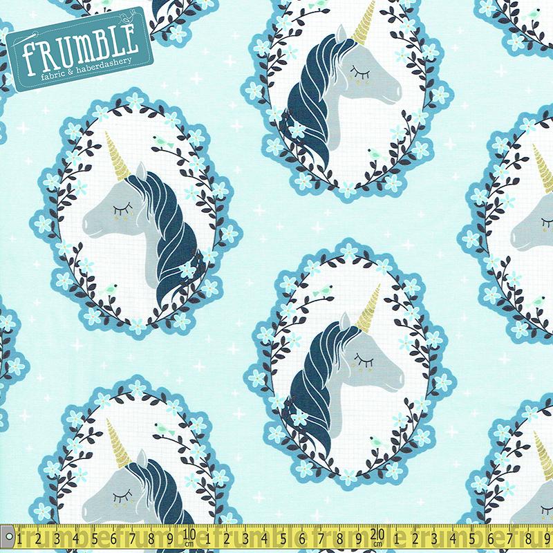 Do You Believe Aqua - Frumble Fabrics