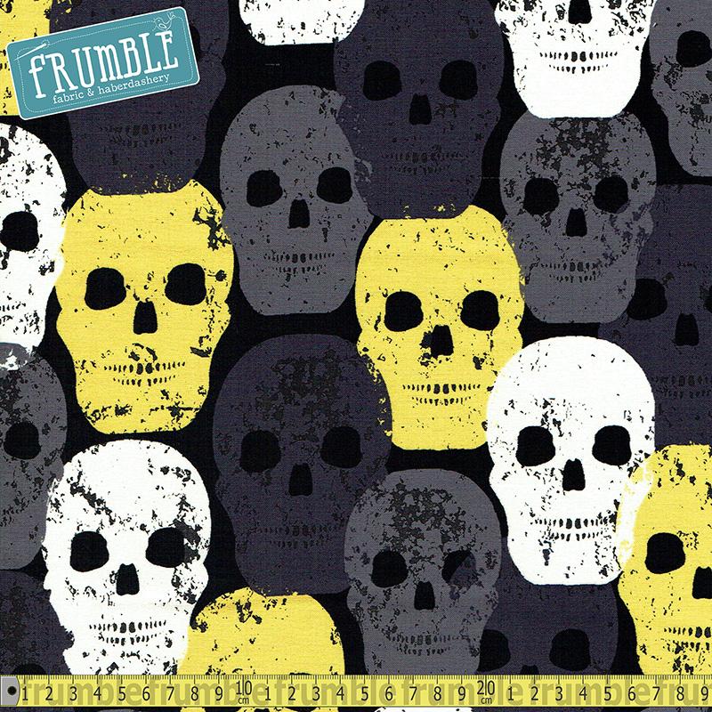 Skull Of Rock Citron - Frumble Fabrics