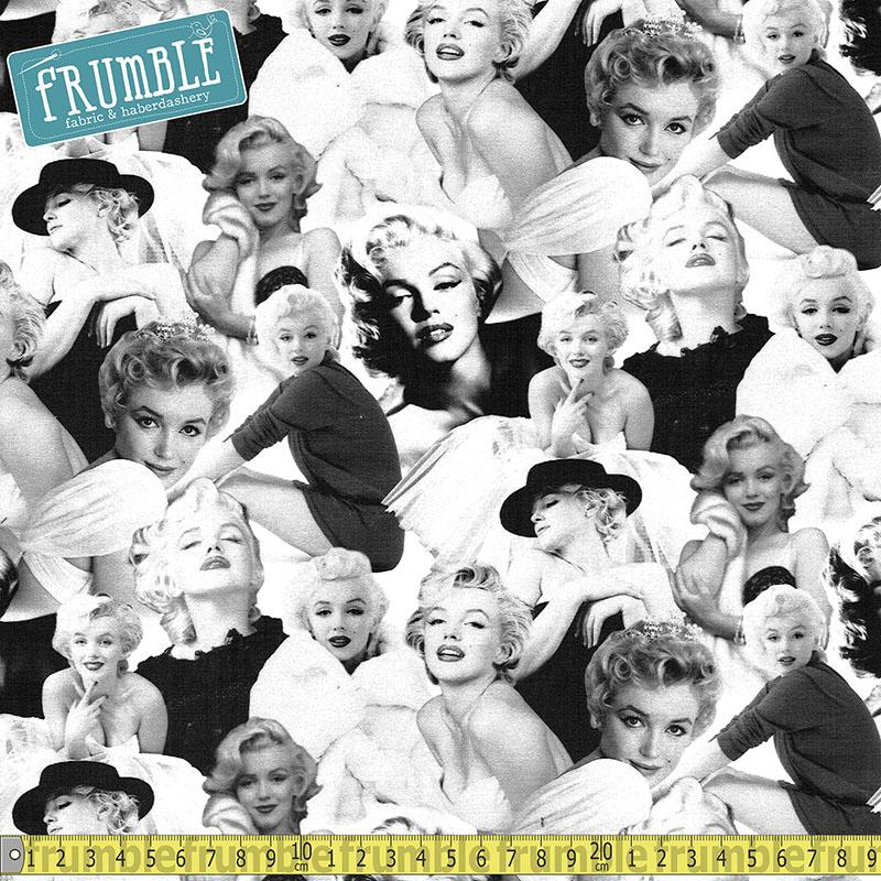 Marilyn Monroe All Over Platinum - Frumble Fabrics