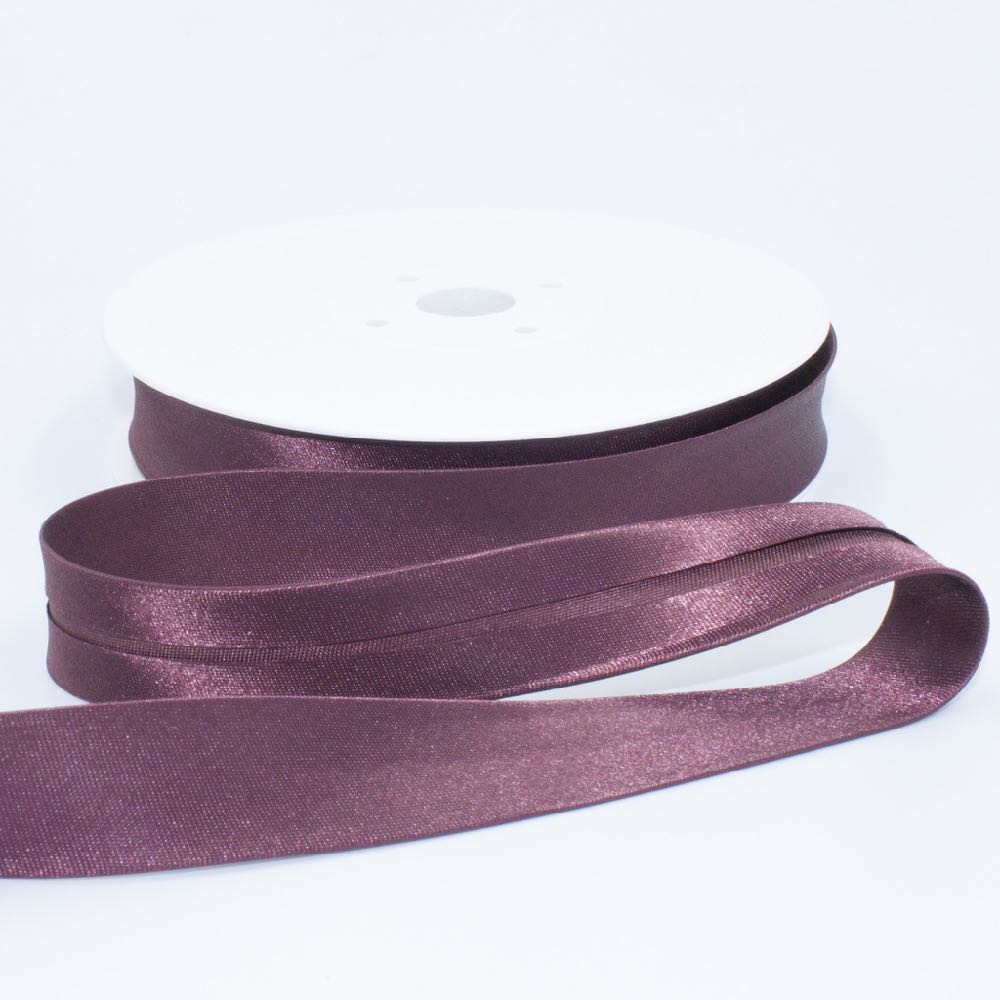 18mm Plain Satin Bias Binding - Frumble Fabrics