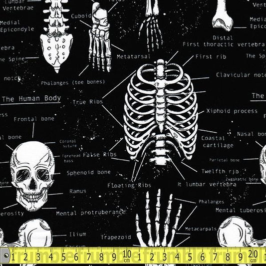 Glow In The Dark Skeletons - Frumble Fabrics