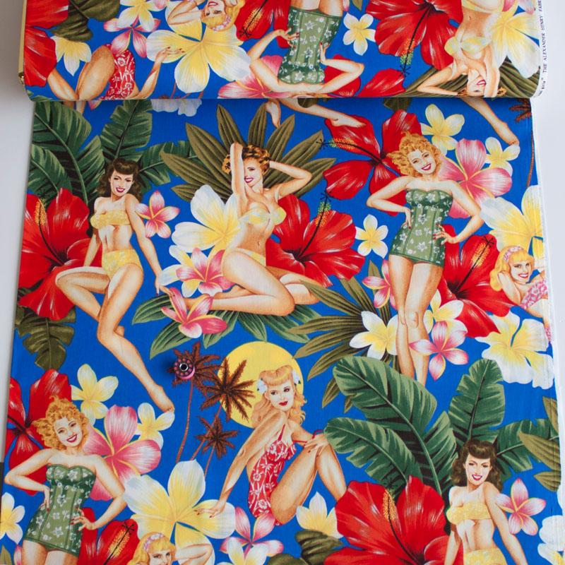 Island Girls Blue - Frumble Fabrics