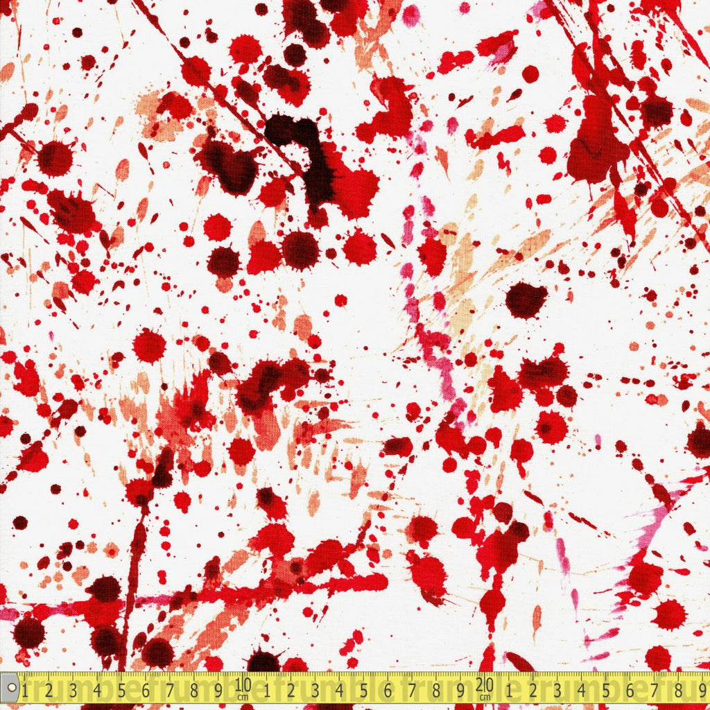 Alexander Henry - Slashed - Blood Red - Sewing and Dressmaking Fabric