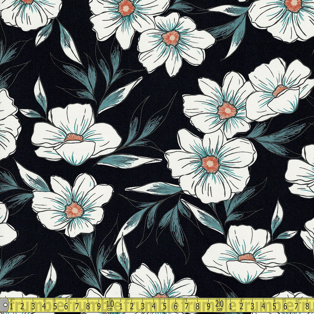 Art Gallery Fabrics - Luna And Laural - Large Floral Sewing and Dressmaking Fabric