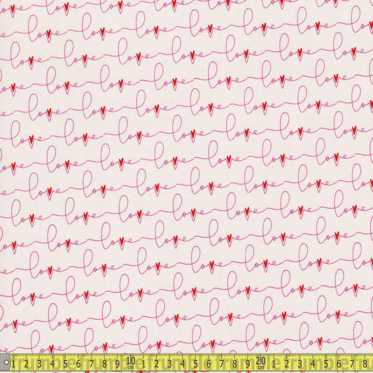 Art Gallery Fabrics - Open Heart - Written Love Loud Sewing and Dressmaking Fabric