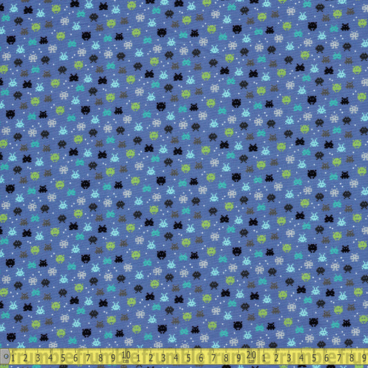 Camelot Fabrics - 80s Arcade Collection - Space Invaders Sewing and Dressmaking Fabric