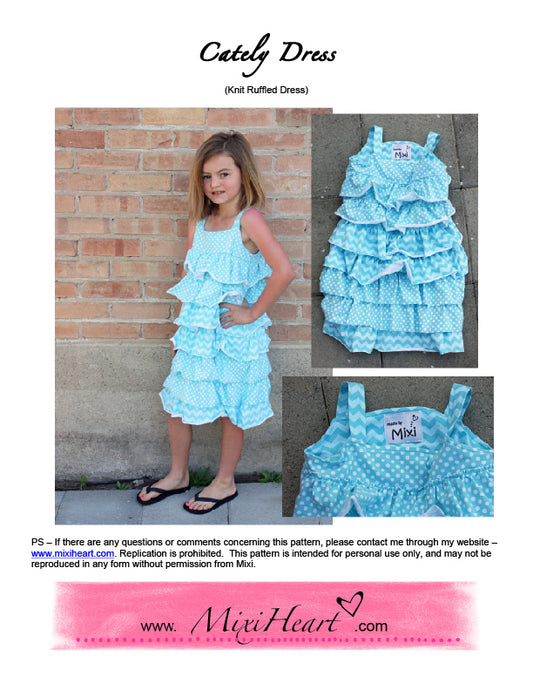Mixi Heart - Cately Dress 2333 (Childrens) - Frumble Fabrics