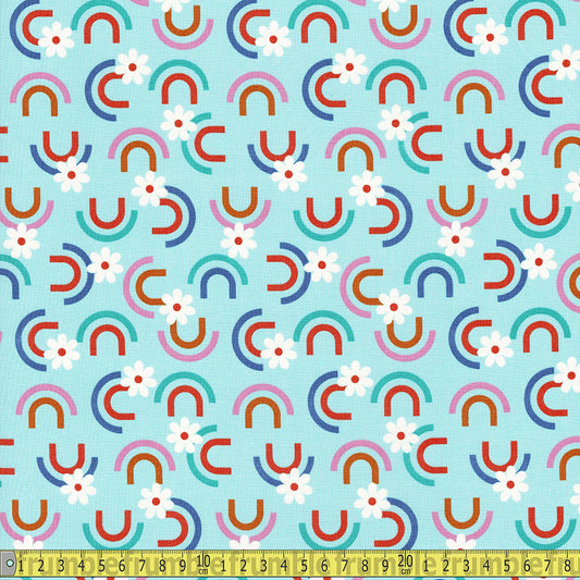 Cloud 9 Fabrics - Universal Love - Over The Rainbow Sewing and Dressmaking Fabric
