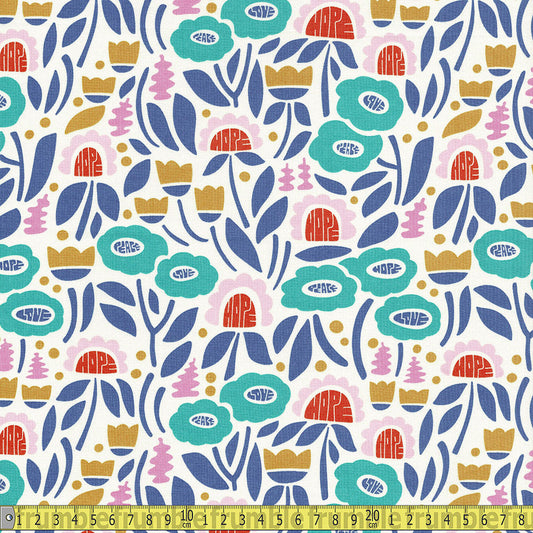 Cloud 9 Fabrics - Universal Love - Plant Wisdom Sewing and Dressmaking Fabric