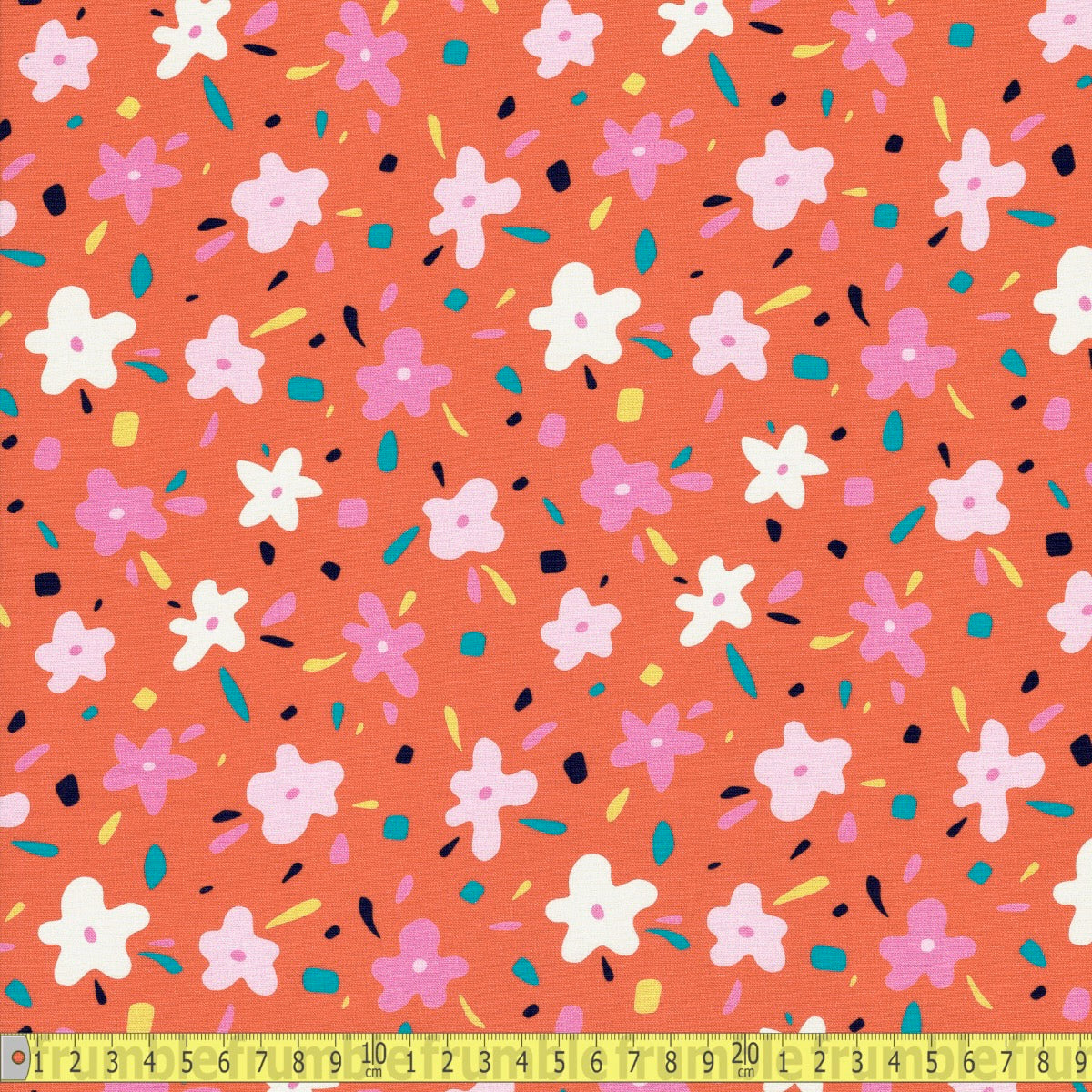 Cloud 9 Organic Cottons - Following Dreams - Cheerful Flowers - Sewing and Dressmaking Fabric