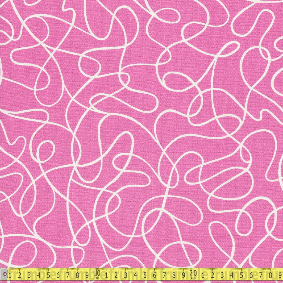 Cloud 9 Organic Cottons - Following Dreams - Sweet Loops Pink - Sewing and Dressmaking Fabric