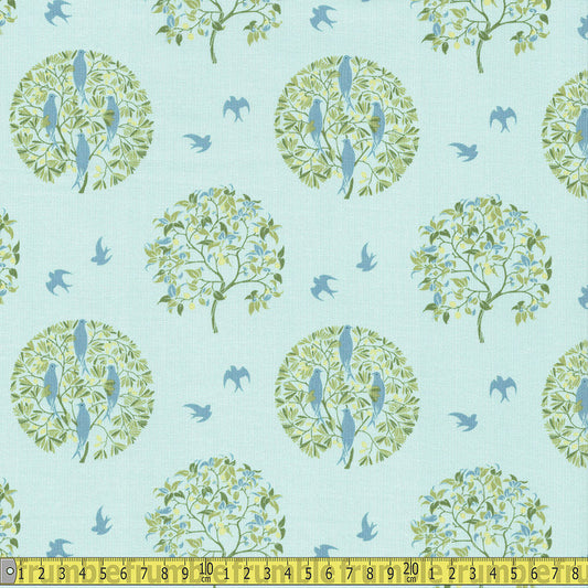 Craft Cotton Company - C F A Voysey - Ornamental Tree Sewing and Dressmaking Fabric