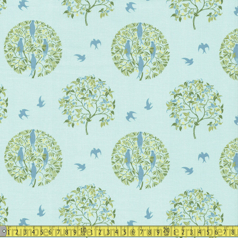 Craft Cotton Company - C F A Voysey - Ornamental Tree Sewing and Dressmaking Fabric