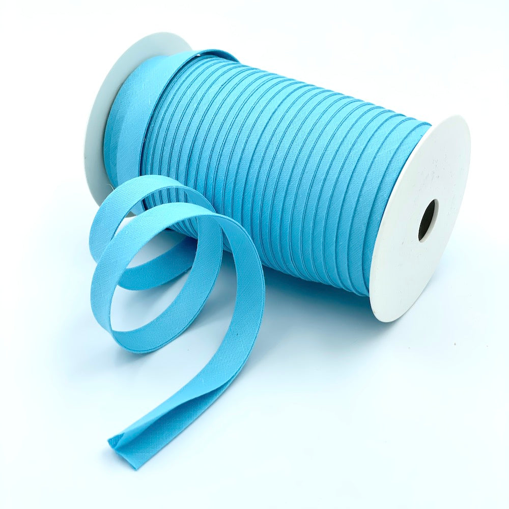 25m Reel of Plain 12mm Double Fold Bias Binding
