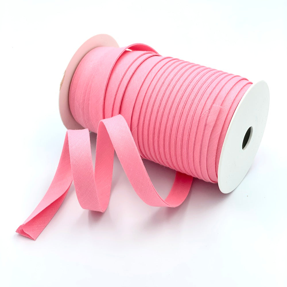 25m Reel of Plain 12mm Double Fold Bias Binding