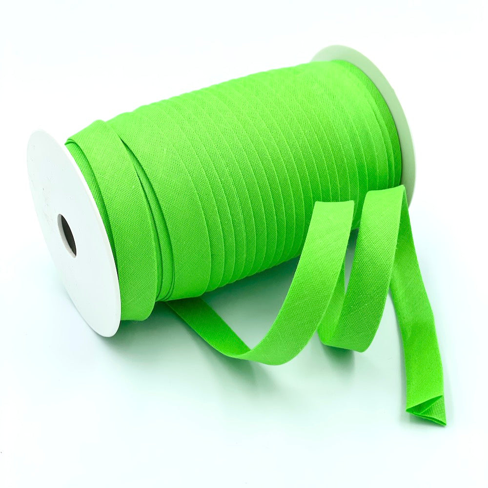 25m Reel of Plain 12mm Double Fold Bias Binding