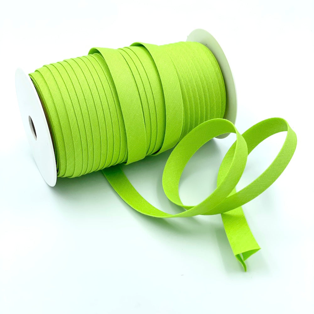 25m Reel of Plain 12mm Double Fold Bias Binding