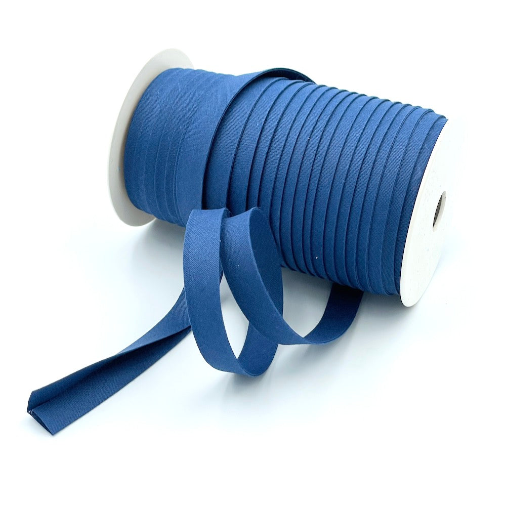 25m Reel of Plain 12mm Double Fold Bias Binding