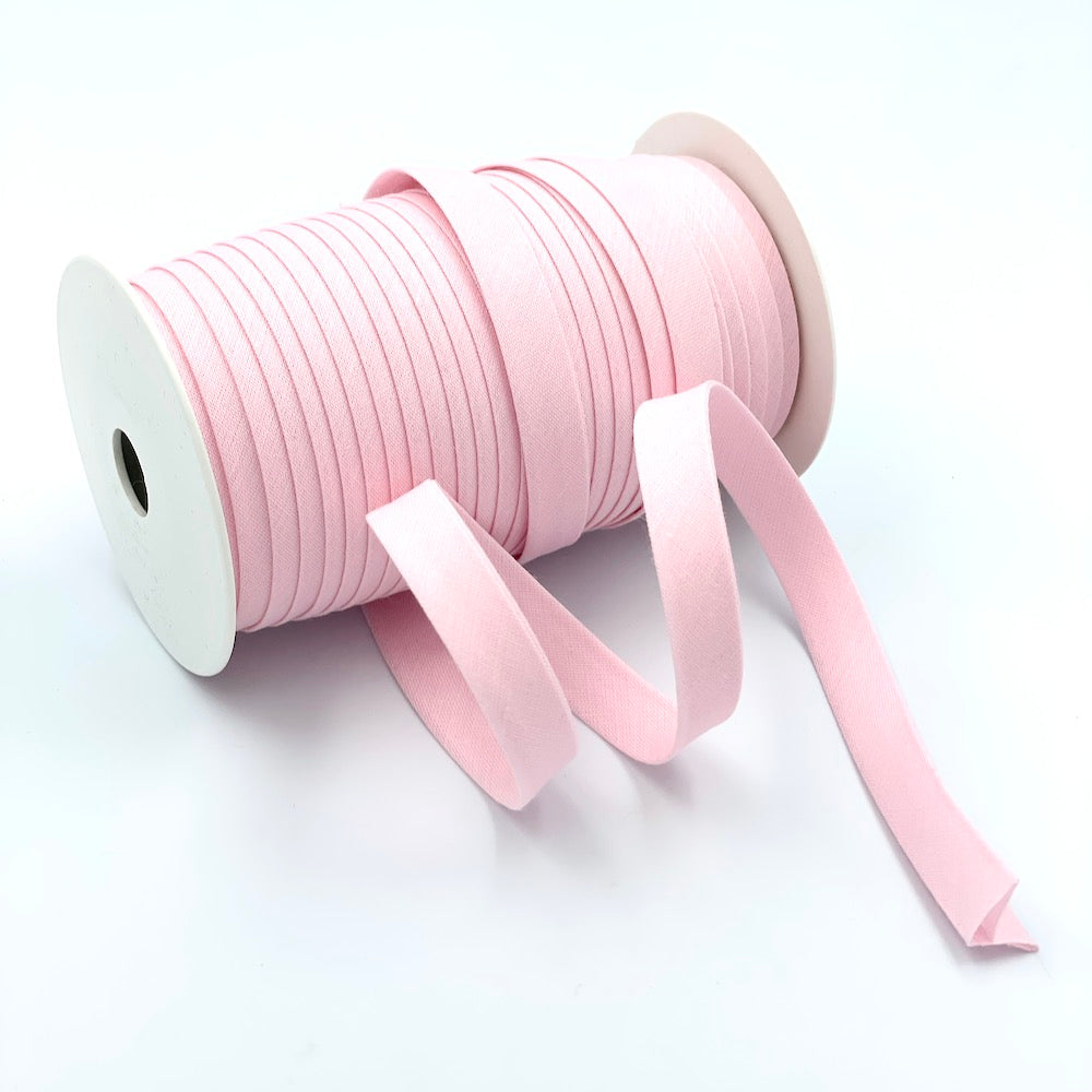 25m Reel of Plain 12mm Double Fold Bias Binding