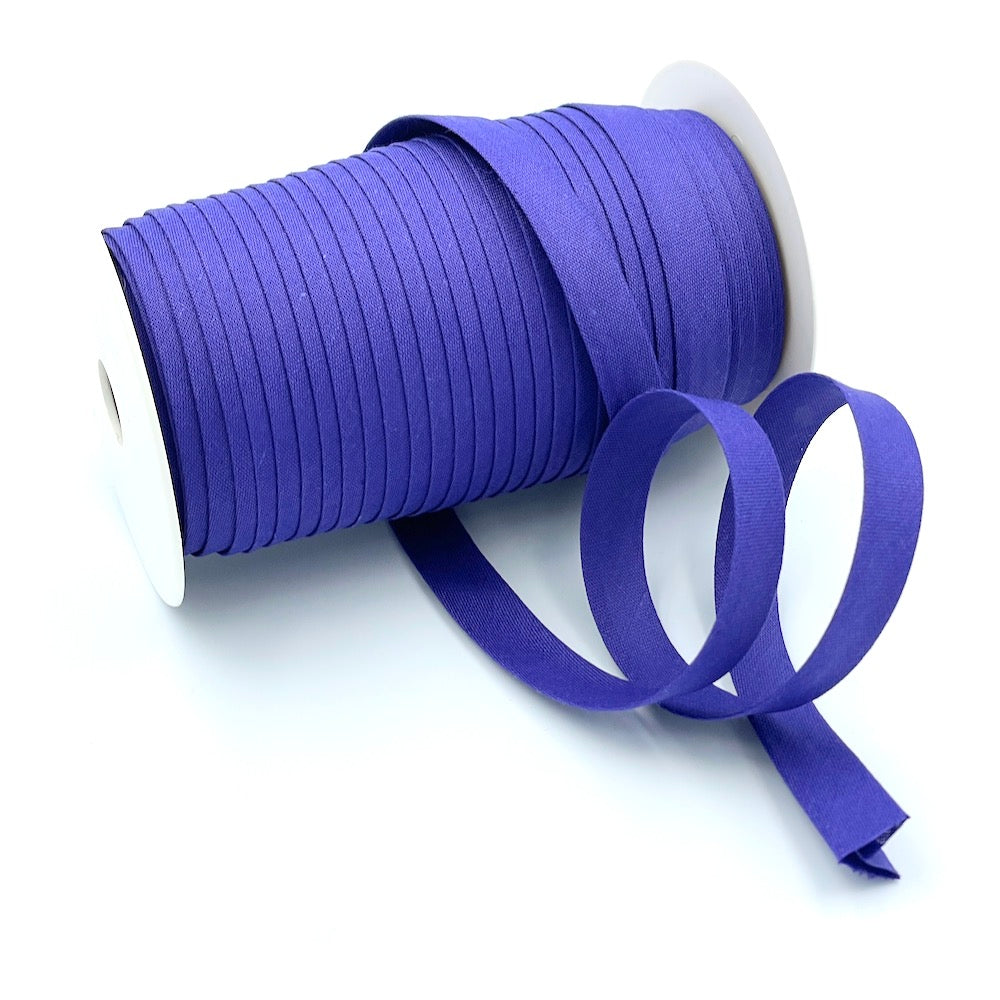 25m Reel of Plain 12mm Double Fold Bias Binding
