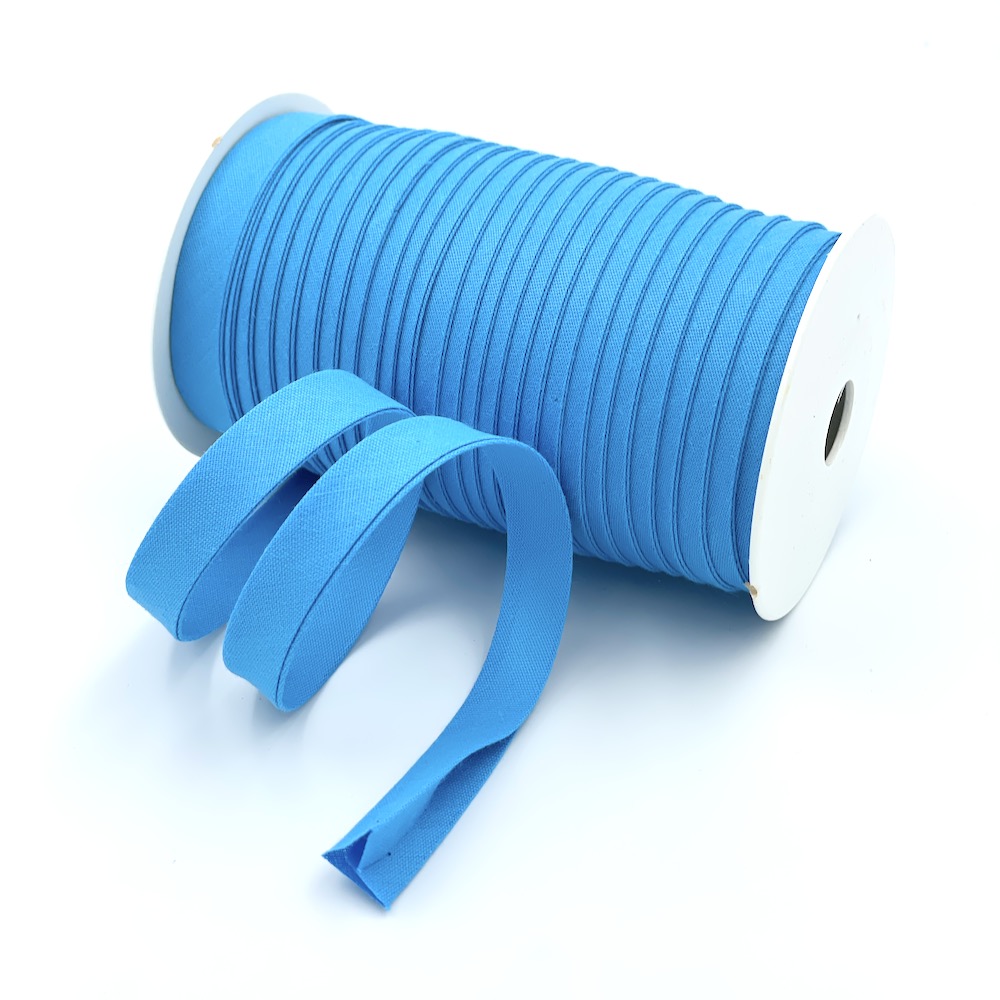 25m Reel of Plain 12mm Double Fold Bias Binding