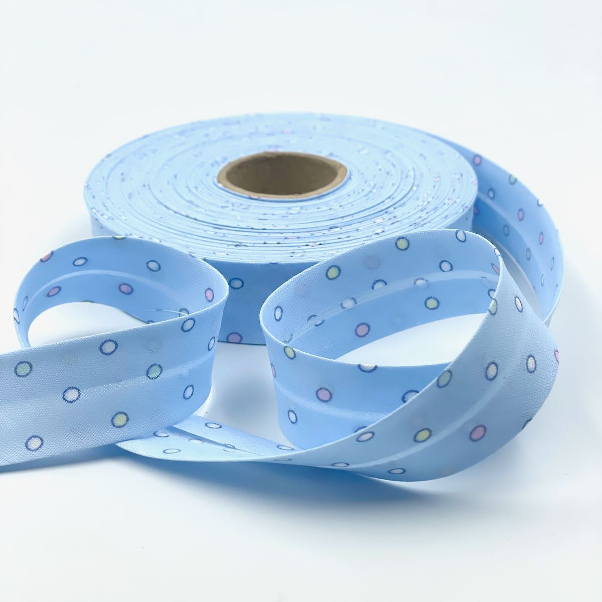 25m Reel of 25mm Bubble Dot Bias Binding