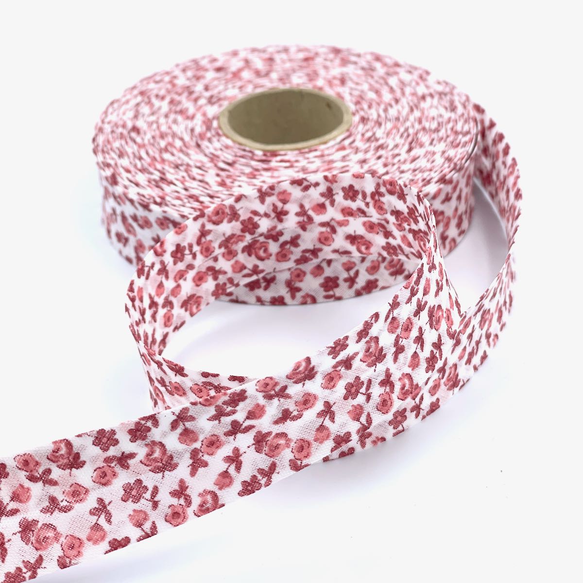 25m Reel of 25mm Floral Bias Binding