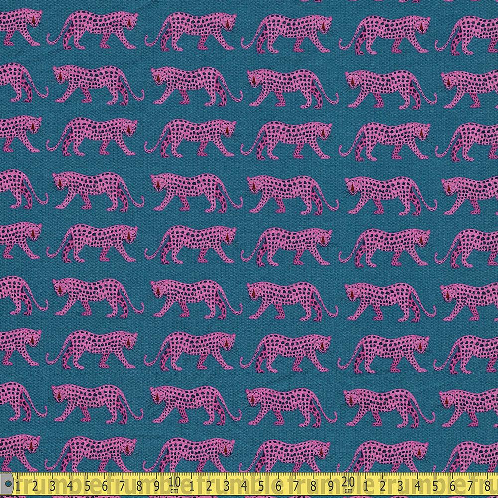 Dashwood Studio - Night Jungle - Big Pink Cats Sewing Fabric