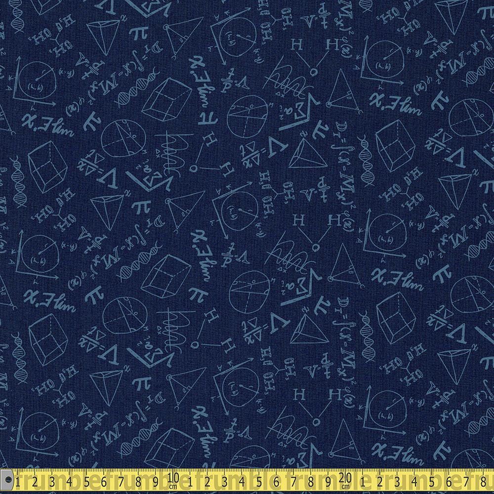 Dear Stella - Atomic Optics - Equations Blueberry Sewing and Dressmaking Fabric